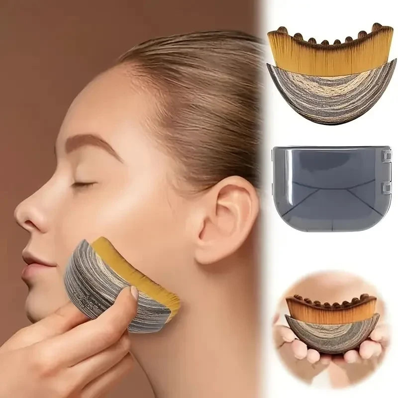 Portable Contoured Facial Massage Brush
