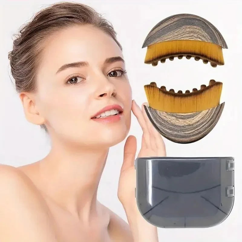 Portable Contoured Facial Massage Brush