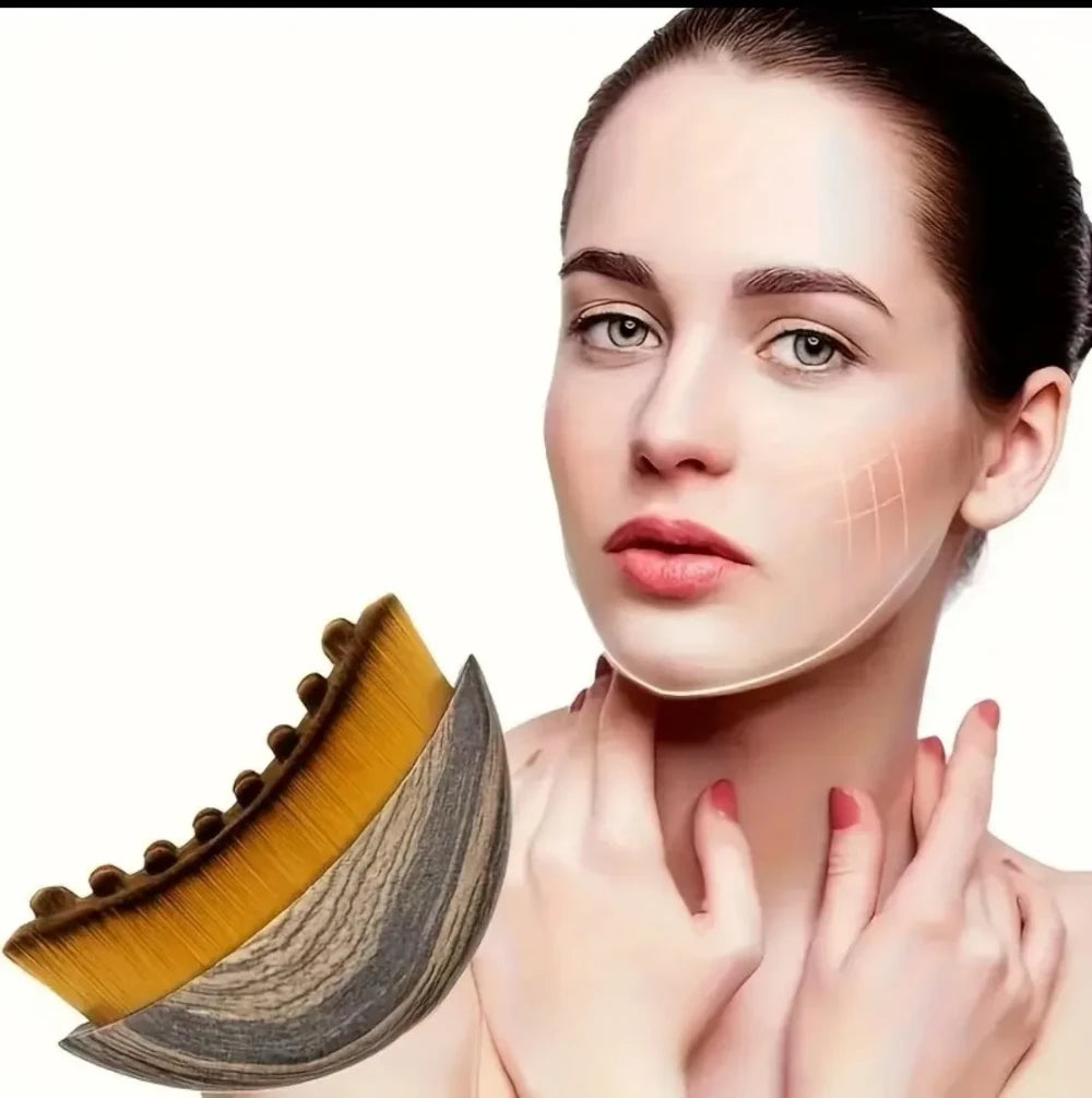 Portable Contoured Facial Massage Brush