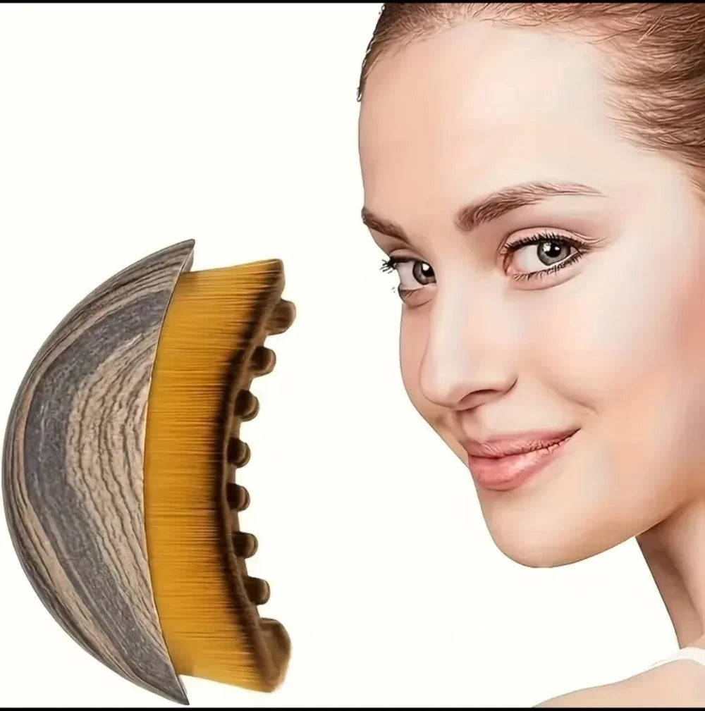 Portable Contoured Facial Massage Brush